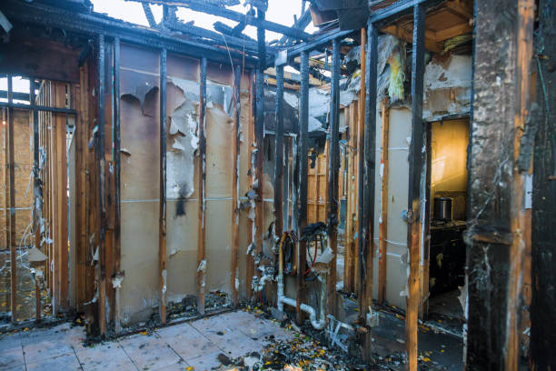 Professional Emergency Fire Cleanup technician working in Pineville, PA